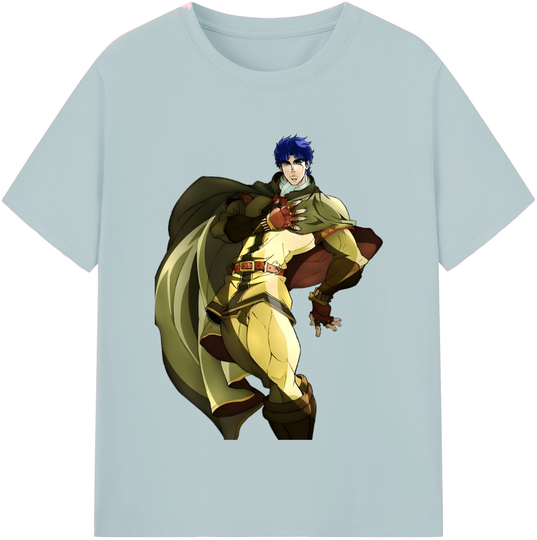 （画像用） ジョジョの奇妙な冒険 /ジョナサン?ジョースター JoJo's Bizarre Adventure Jonathan Joestar 綿100％半袖Tシャツ（フロントプリント）